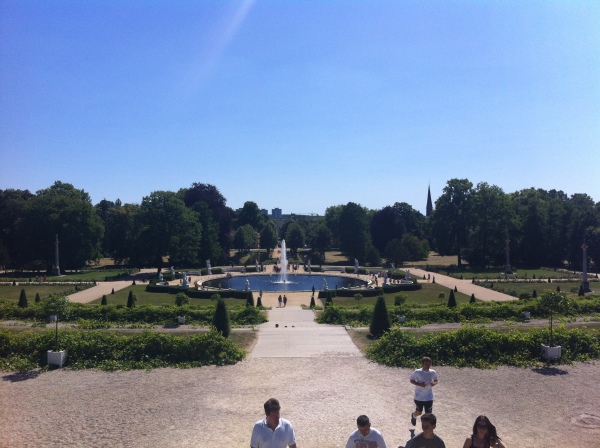 View over the gardens